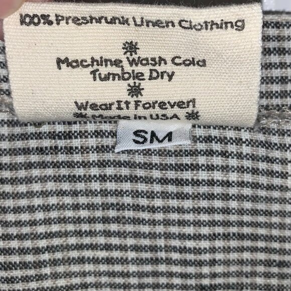 Somewhat Funky Women's Oversized 100% Linen Jacket Size S M Lagenlook Beachy USA - Picture 7 of 7